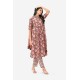 Maroon Floral Print Pure Cotton A-line Kurta Set With Dupatta | Elegant | Classy | Floral printed Maroon Floral Print Pure Cotton A-line Kurta Set With Dupatta | Elegant | Classy | Floral printed