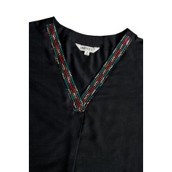 Black Straight-cut Muslin Elegant Ensemble Kurta Set With Dupatta | Stylish | Classy | Festive wear 