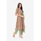 Green Floral Print Pure Cotton A-line Kurta Set With Dupatta | Elegant | Classy | Floral printed Green Floral Print Pure Cotton A-line Kurta Set With Dupatta | Elegant | Classy | Floral printed