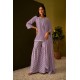 Lilac Purple Short Kurta Sharara and Dupatta Set | Stylish | Ethnic | Festive wear Lilac Purple Short Kurta Sharara and Dupatta Set | Stylish | Ethnic | Festive wear