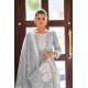 Graceful Grey Pollycotton Kurta Set with Floral Embroidery and Matching Dupatta | Stylish | Classy | Festive wear Graceful Grey Pollycotton Kurta Set with Floral Embroidery and Matching Dupatta | Stylish | Classy | Festive wear