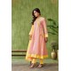  Yellow Floral Printed Cotton Angrakha Kurta with Gotapati Work pants and Dupatta | Traditional Collection | Stylish and Elegant | Festive wear 