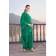 Green Roman Satin Short Embroidered Kurta , Sharara Set with Dupatta | Stylish | Traditional Collection | Ethnic | Classy Green Roman Satin Short Embroidered Kurta , Sharara Set with Dupatta | Stylish | Traditional Collection | Ethnic | Classy