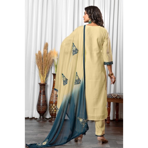 Beige Roman Silk Straight Embroidered Kurta Set with Dupatta |Traditional | Stylish | Elegant | Festive wear Beige Roman Silk Straight Embroidered Kurta Set with Dupatta |Traditional | Stylish | Elegant | Festive wear