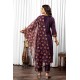 Rich Deep Purple Straight Roman Silk Embroidered With Mirror Work Kurta Set with Dupatta | Traditional collection | Ethnic | Festive wear Rich Deep Purple Straight Roman Silk Embroidered With Mirror Work Kurta Set with Dupatta | Traditional collection | Ethnic | Festive wear