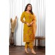 Yellow Roman Silk Straight Embroidered With Mirror Work Kurta Set with Dupatta | Traditional Collection | Ethnic | Festive wear Yellow Roman Silk Straight Embroidered With Mirror Work Kurta Set with Dupatta | Traditional Collection | Ethnic | Festive wear