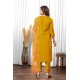 Yellow Roman Silk Straight Embroidered With Mirror Work Kurta Set with Dupatta | Traditional Collection | Ethnic | Festive wear Yellow Roman Silk Straight Embroidered With Mirror Work Kurta Set with Dupatta | Traditional Collection | Ethnic | Festive wear