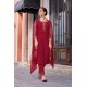 Red Roman Silk Straight Embroidered Kurta Set with Dupatta | Stylish | Traditional collection | Ethnic | Festive wear Red Roman Silk Straight Embroidered Kurta Set with Dupatta | Stylish | Traditional collection | Ethnic | Festive wear