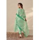 Mint Green Roman Silk A-Line Embroidered Kurta Set with Dupatta | Traditional Collection | Ethnic | Stylish and Classy Mint Green Roman Silk A-Line Embroidered Kurta Set with Dupatta | Traditional Collection | Ethnic | Stylish and Classy