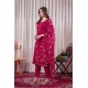 Red Roman Silk Straight Embroidered With Mirror Work Kurta Set with Dupatta | Traditional Collection | Ethnic | Festive wear Red Roman Silk Straight Embroidered With Mirror Work Kurta Set with Dupatta | Traditional Collection | Ethnic | Festive wear