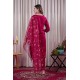 Red Roman Silk Straight Embroidered With Mirror Work Kurta Set with Dupatta | Traditional Collection | Ethnic | Festive wear Red Roman Silk Straight Embroidered With Mirror Work Kurta Set with Dupatta | Traditional Collection | Ethnic | Festive wear