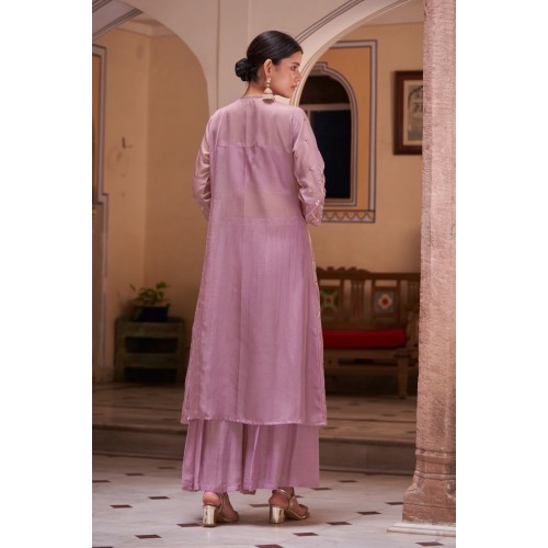 Lilac purple embroidered shrug kurti, crop top and sharara set | Traditional Collection | Elegant and Classy | Festive wear Lilac purple embroidered shrug kurti, crop top and sharara set | Traditional Collection | Elegant and Classy | Festive wear