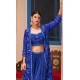 Dark blue embroidered shrug kurti, crop top and sharara set | Traditional Collection | Ethnic and Stylish | Festive wear Dark blue embroidered shrug kurti, crop top and sharara set | Traditional Collection | Ethnic and Stylish | Festive wear