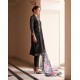 Elegant Black Floral Straight Embroidered kurta set with dupatta | Traditional Collection | Ethnic and Classy | Festive wear 